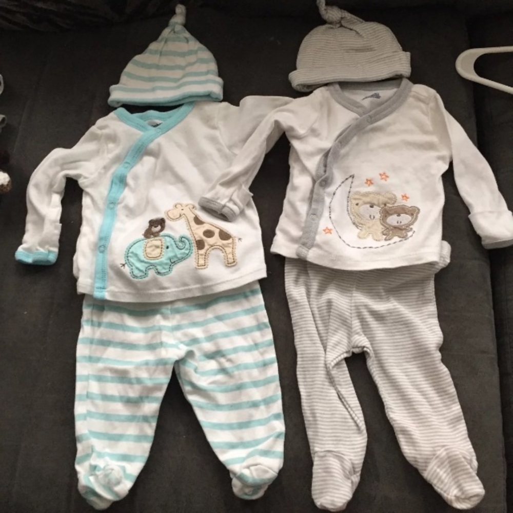 Two newborn outfits